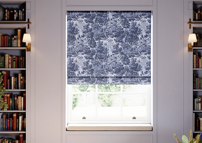 Ted Baker Landscape, Navy - Twist&Fit Roman Blind - Image 3